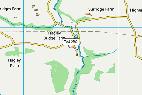 TA4 2BQ map - OS VectorMap District (Ordnance Survey)