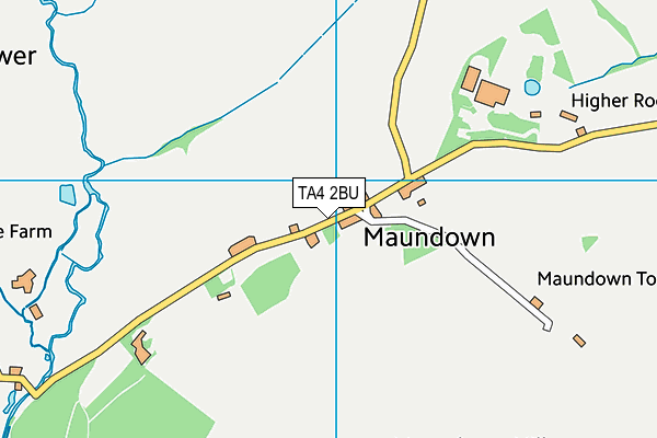 TA4 2BU map - OS VectorMap District (Ordnance Survey)