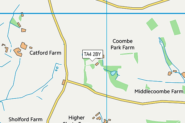 TA4 2BY map - OS VectorMap District (Ordnance Survey)
