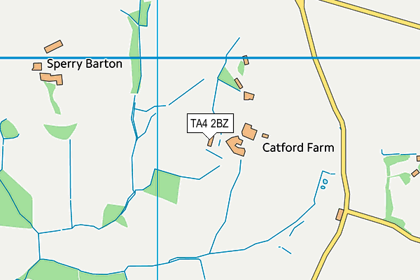 TA4 2BZ map - OS VectorMap District (Ordnance Survey)