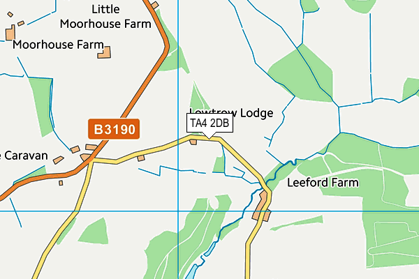 TA4 2DB map - OS VectorMap District (Ordnance Survey)