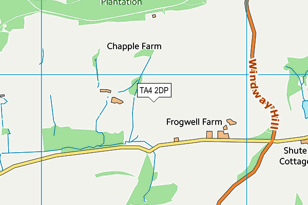 TA4 2DP map - OS VectorMap District (Ordnance Survey)