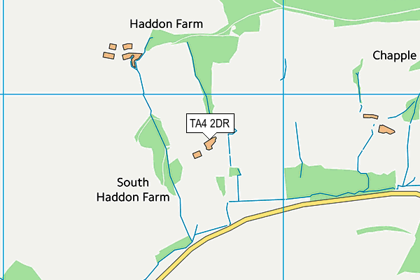 TA4 2DR map - OS VectorMap District (Ordnance Survey)