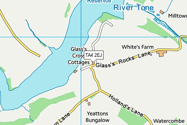 TA4 2EJ map - OS VectorMap District (Ordnance Survey)