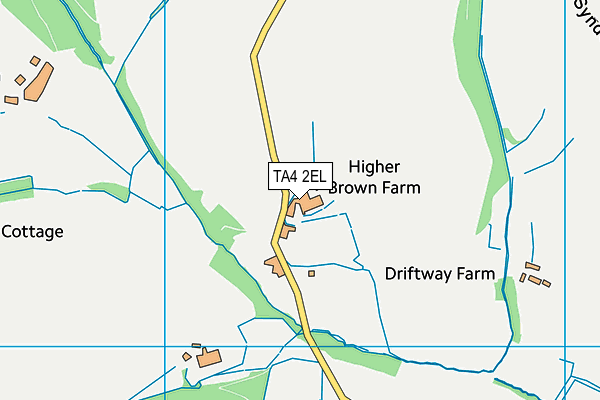 TA4 2EL map - OS VectorMap District (Ordnance Survey)