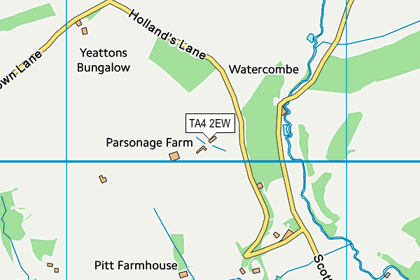 TA4 2EW map - OS VectorMap District (Ordnance Survey)