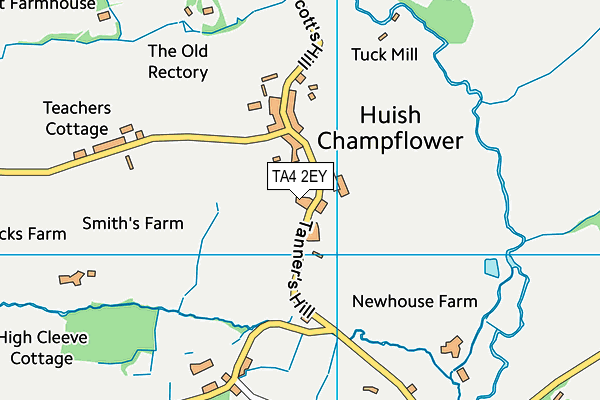 TA4 2EY map - OS VectorMap District (Ordnance Survey)