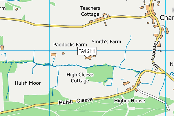 TA4 2HH map - OS VectorMap District (Ordnance Survey)