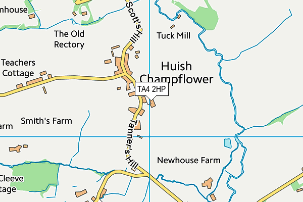 TA4 2HP map - OS VectorMap District (Ordnance Survey)