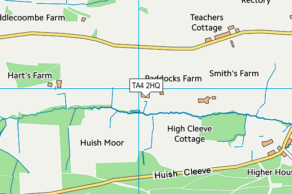 TA4 2HQ map - OS VectorMap District (Ordnance Survey)