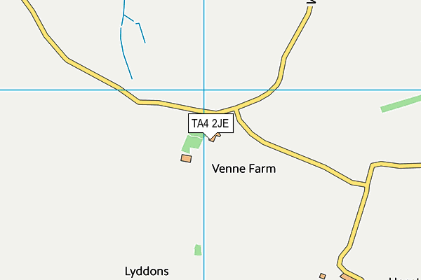 TA4 2JE map - OS VectorMap District (Ordnance Survey)