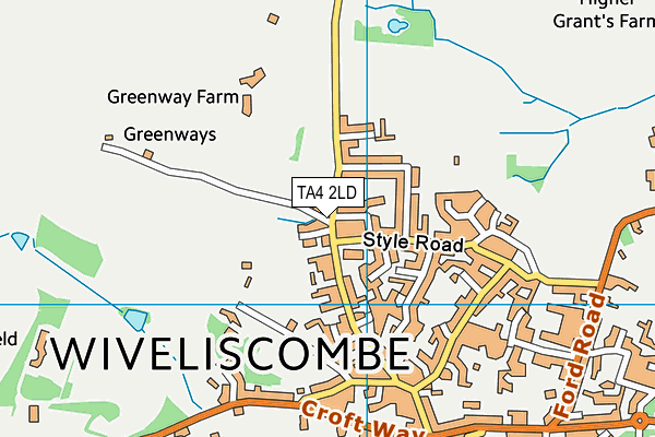 TA4 2LD map - OS VectorMap District (Ordnance Survey)