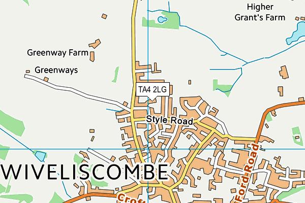 TA4 2LG map - OS VectorMap District (Ordnance Survey)