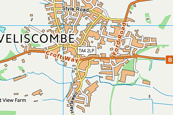 TA4 2LP map - OS VectorMap District (Ordnance Survey)