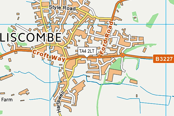 TA4 2LT map - OS VectorMap District (Ordnance Survey)