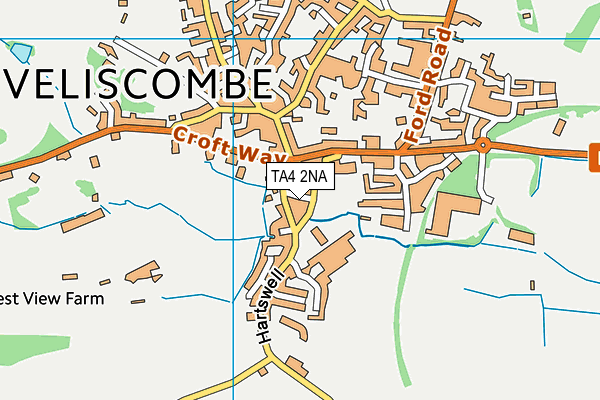 TA4 2NA map - OS VectorMap District (Ordnance Survey)