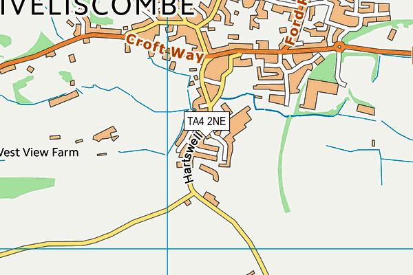 TA4 2NE map - OS VectorMap District (Ordnance Survey)