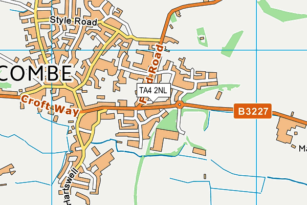 TA4 2NL map - OS VectorMap District (Ordnance Survey)