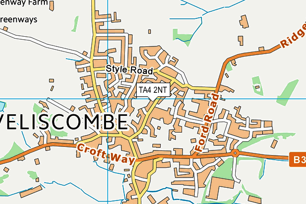 TA4 2NT map - OS VectorMap District (Ordnance Survey)