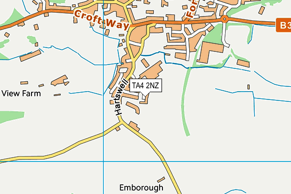 TA4 2NZ map - OS VectorMap District (Ordnance Survey)