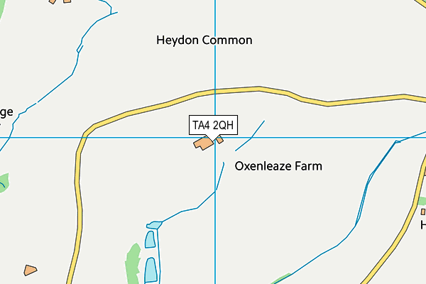 TA4 2QH map - OS VectorMap District (Ordnance Survey)