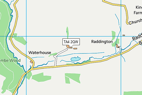 TA4 2QW map - OS VectorMap District (Ordnance Survey)
