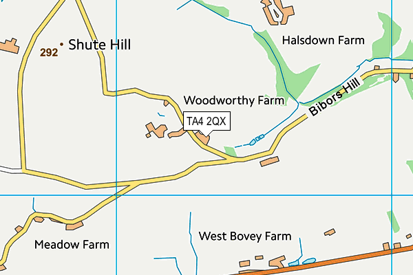 TA4 2QX map - OS VectorMap District (Ordnance Survey)