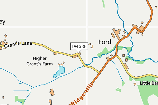 TA4 2RH map - OS VectorMap District (Ordnance Survey)