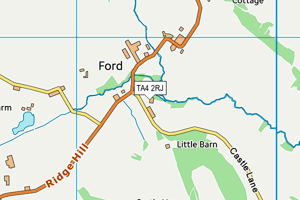 TA4 2RJ map - OS VectorMap District (Ordnance Survey)