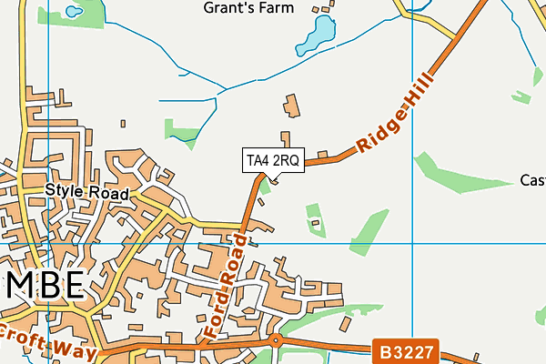 TA4 2RQ map - OS VectorMap District (Ordnance Survey)