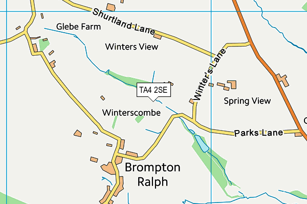 TA4 2SE map - OS VectorMap District (Ordnance Survey)