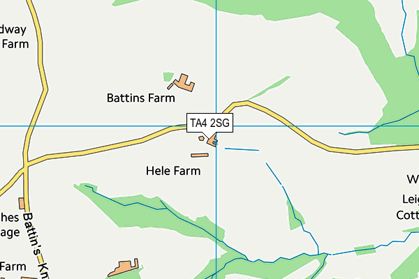 TA4 2SG map - OS VectorMap District (Ordnance Survey)