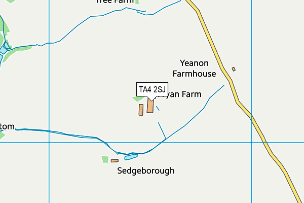 TA4 2SJ map - OS VectorMap District (Ordnance Survey)