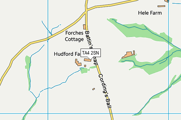 TA4 2SN map - OS VectorMap District (Ordnance Survey)