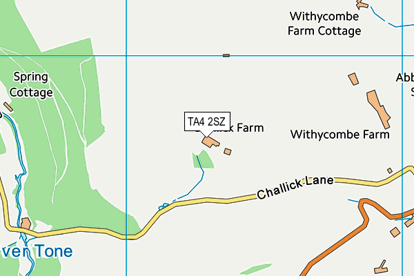 TA4 2SZ map - OS VectorMap District (Ordnance Survey)