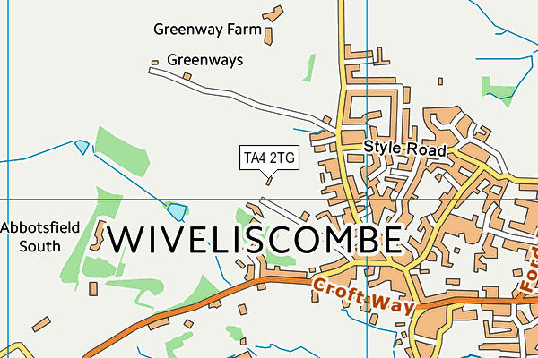 TA4 2TG map - OS VectorMap District (Ordnance Survey)