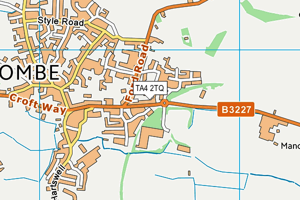 TA4 2TQ map - OS VectorMap District (Ordnance Survey)