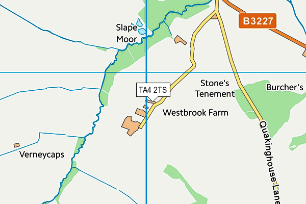 TA4 2TS map - OS VectorMap District (Ordnance Survey)