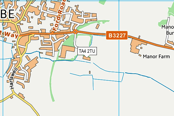 TA4 2TU map - OS VectorMap District (Ordnance Survey)