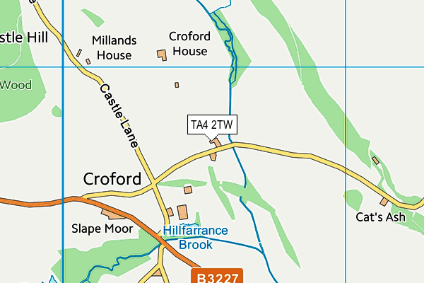 TA4 2TW map - OS VectorMap District (Ordnance Survey)