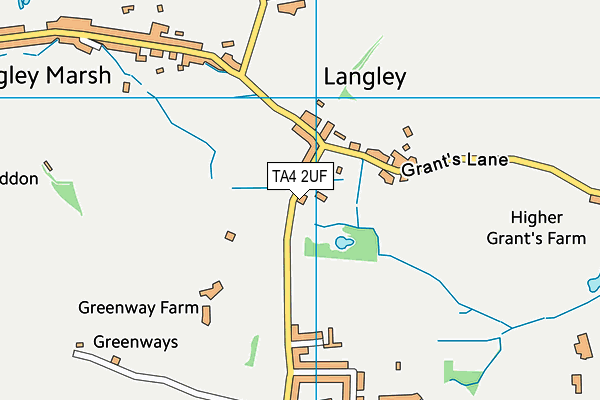 TA4 2UF map - OS VectorMap District (Ordnance Survey)