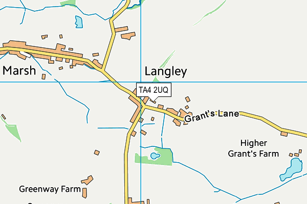 TA4 2UQ map - OS VectorMap District (Ordnance Survey)