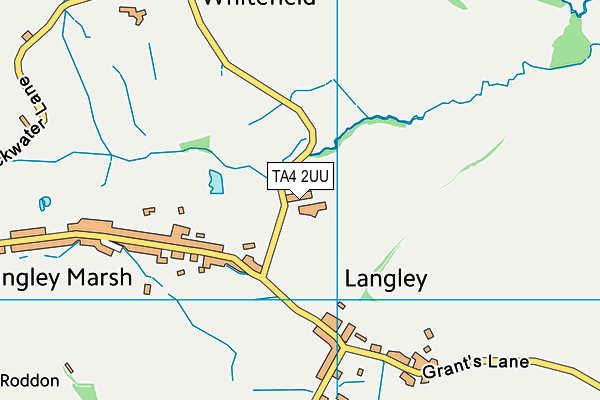 TA4 2UU map - OS VectorMap District (Ordnance Survey)