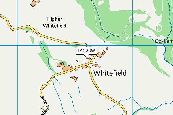 TA4 2UW map - OS VectorMap District (Ordnance Survey)