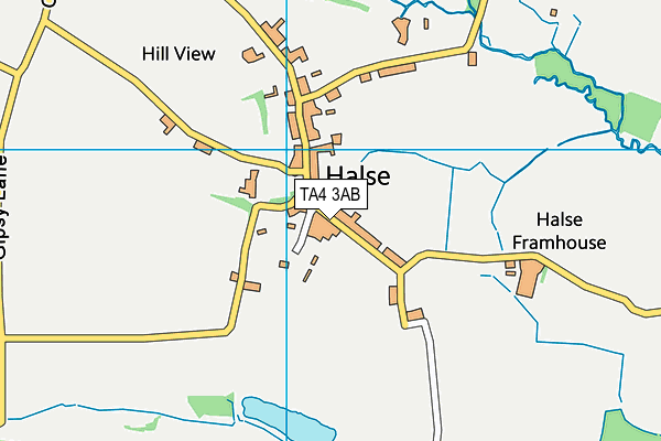 TA4 3AB map - OS VectorMap District (Ordnance Survey)