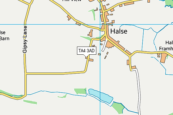 TA4 3AD map - OS VectorMap District (Ordnance Survey)