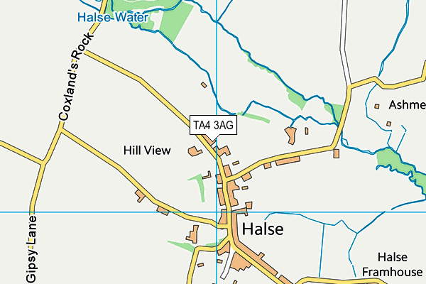 TA4 3AG map - OS VectorMap District (Ordnance Survey)