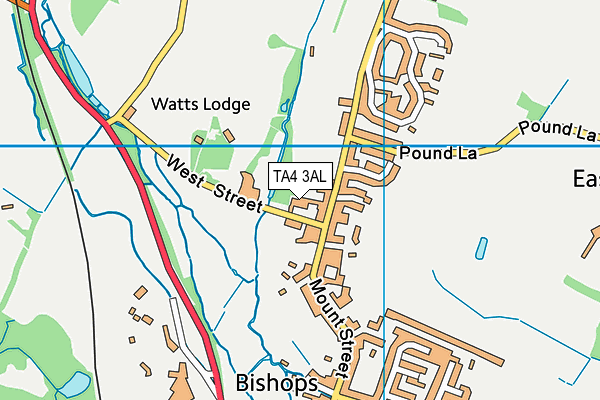 TA4 3AL map - OS VectorMap District (Ordnance Survey)