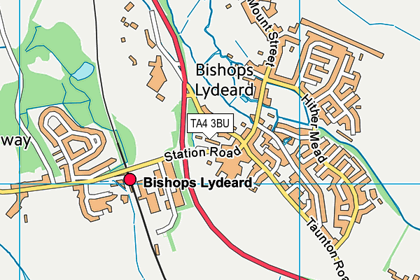 TA4 3BU map - OS VectorMap District (Ordnance Survey)