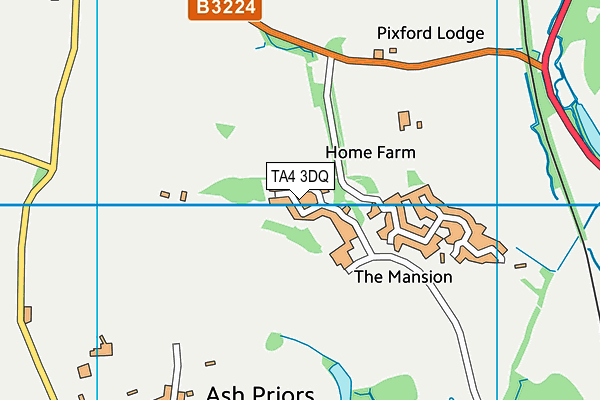 TA4 3DQ map - OS VectorMap District (Ordnance Survey)